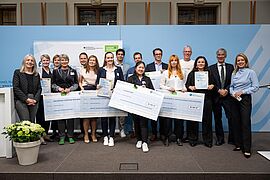 Gruppenfoto der Gewinner