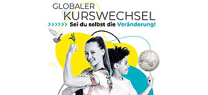 Poster "Globaler Kurswechsel – Sei du selbst die Veränderung!"