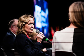 Steffi Lemke bei der Podiumsdiskussion