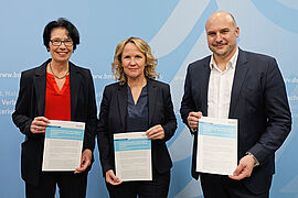 Prof. Dr. Christa Liedtke, Steffi Lemke und Philipp Andree