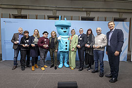 Gruppenbild mit Steffi Lemke und Stecky